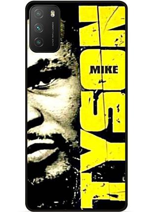 Силіконовий чохол бампер для xiaomi poco m3 з малюнком tyson майкл тайсон
