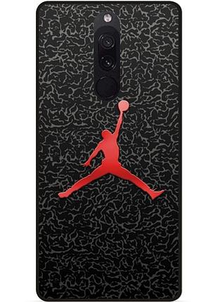 Чехол силиконовый бампер для xiaomi redmi 8 с рисунком jordan джордан