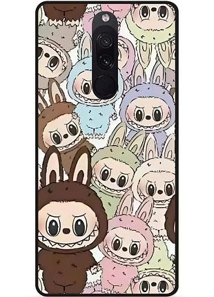 Чехол силиконовый бампер для xiaomi redmi 8 с картинкой labubu лабубу