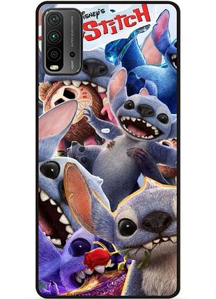 Силіконовий бампер чохол для xiaomi redmi 9t з картинкою стіч stitch