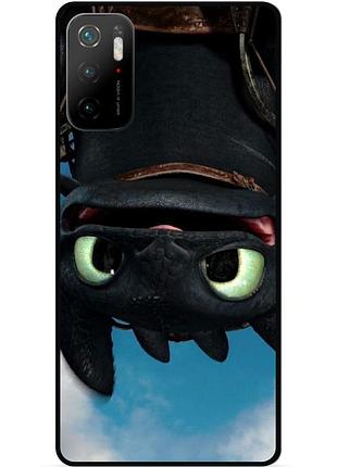 Чехол силиконовый для xiaomi poco m3 pro с картинкой как приручить дракона dragon