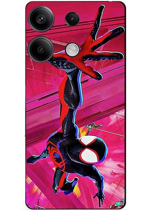 Силиконовый бампер чехол для huawei honor x8a с рисунком spider man человек паук майлз моралес