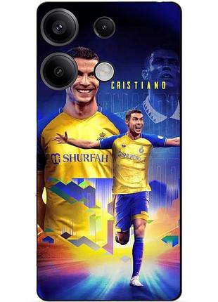 Силиконовый бампер чехол для huawei honor x8a с рисунком роналдо аль наср ronaldo