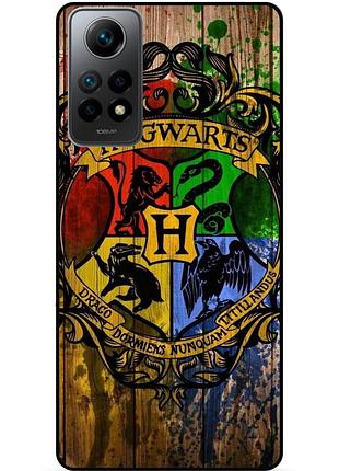 Силиконовый бампер чехол для xiaomi redmi note 11s с рисунком hogwarts хогвартс гарри поттер harry potter