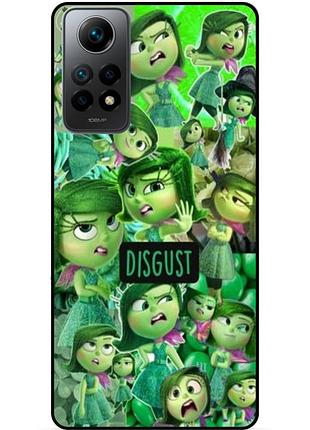 Чехол силиконовый бампер для xiaomi redmi note 11 с рисунком головоломка disgust