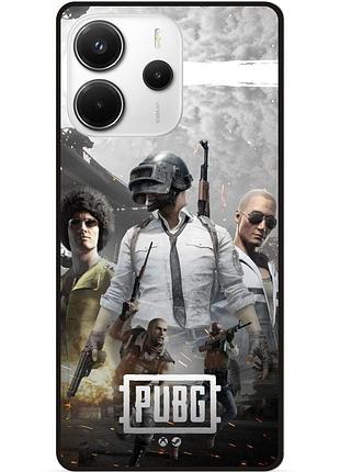 Силиконовый чехол бампер для xiaomi redmi note 14 5g с картинкой puвg пабг
