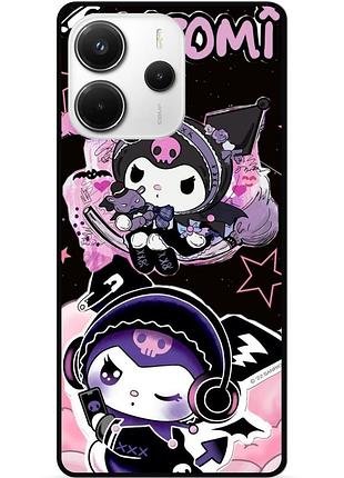 Силиконовый чехол бампер для xiaomi redmi note 14 5g с картинкой kuromi куроми