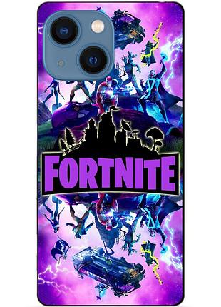 Силиконовый бампер чехол для iphone 15 plus с рисунком fortnite marvel фортнайт марвел