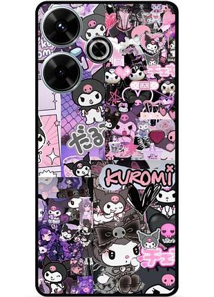 Силіконовий бампер чохол для tecno spark 10c з малюнком kuromi куроми