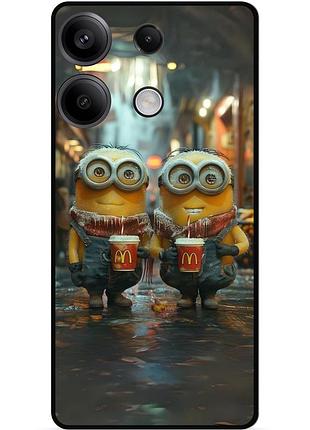 Силиконовый чехол бампер для zte blade a35 с картинкой миньоны minion