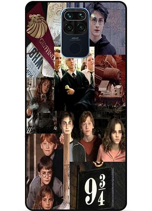 Силиконовый бампер чехол для xiaomi redmi note 9 с картинкой harry potter гарри поттер