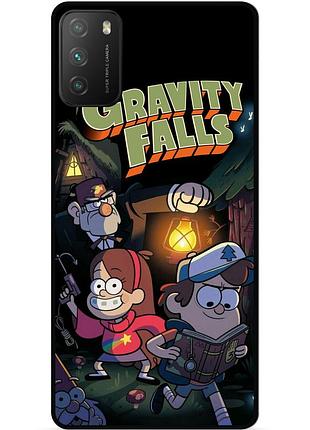 Силиконовый бампер чехол для xiaomi poco m3 с картинкой гравити фолз gravity falls
