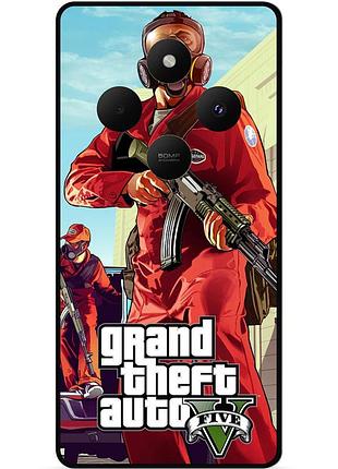Силіконовий бампер чохол для tecno spark 30c з малюнком gta гта