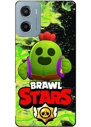 Силиконовый чехол с героем бравл старс brawl stars для xiaomi samsung motorola nokia iphone zte oppo realme спайк