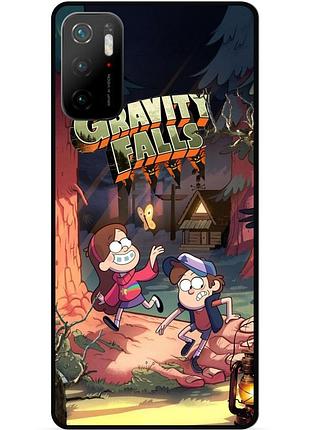 Силиконовый бампер чехол для xiaomi poco m3 pro с рисунком gravity falls гравити фолз