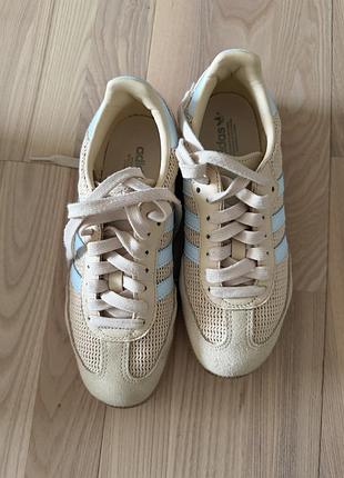 Кросівки adidas samba og sand strata бежево-голубі