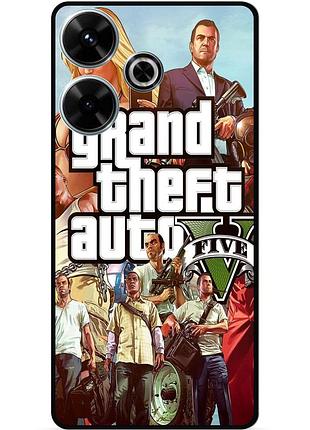 Чехол силиконовый бампер для infinix hot 30 play с рисунком гта gta