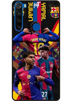 Чехол силиконовый бампер для xiaomi redmi note 8t с рисунком ламин ямаль lamine yamal barcelona