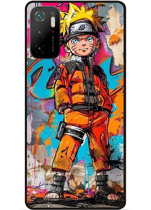 Чехол силиконовый бампер для xiaomi poco m3 pro с рисунком наруто аниме marvel naruto