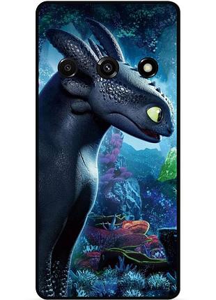 Силіконовий чохол бампер для zte nubia focus 5g з малюнком как приручить дракона