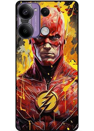 Силіконовий бампер чохол для huawei honor x6a з малюнком flash marvel человек молния