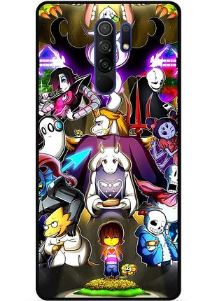 Силиконовый чехол бампер для xiaomi redmi note 8 pro с рисунком андертейл undertale