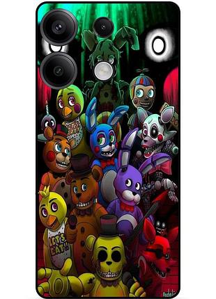 Силиконовый бампер чехол для infinix smart 7 hd с рисунком freddy фредди аниматроники