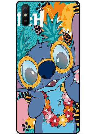 Силиконовый бампер чехол для zte blade a3 2020 с рисунком стич stitch