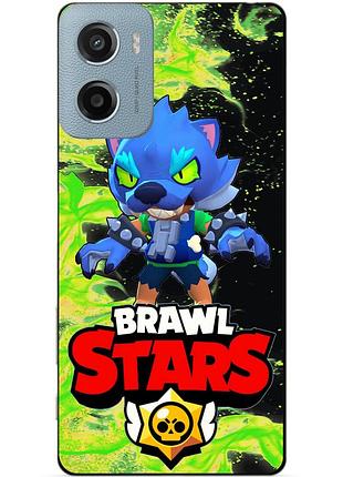 Силіконовий чохол із героєм бравл старс brawl stars для xiaomi samsung motorola nokia iphone zte oppo realme леон обертінь