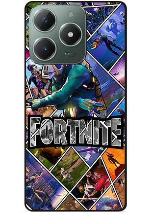 Силіконовий чохол бампер для tecno spark 20 pro з картинкою фортнайт fortnite