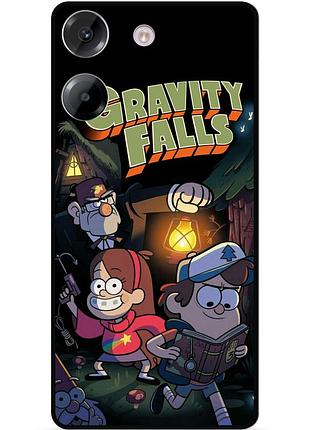 Силиконовый бампер чехол для tecno camon 20 pro с картинкой гравити фолз gravity falls