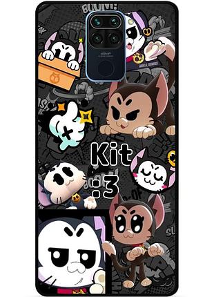 Чехол силиконовый бампер для xiaomi redmi note 9 с рисунком бравл кит brawl kit