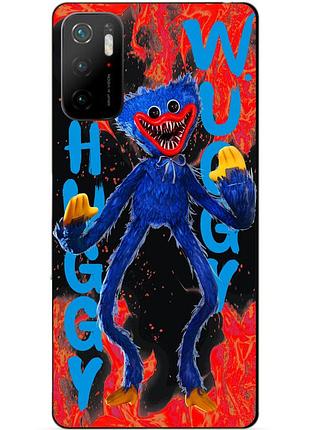 Силиконовый бампер чехол для xiaomi poco m3 pro с рисунком huggy wuggy хагги вагги