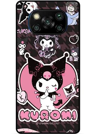 Силиконовый чехол бампер для xiaomi poco x3 с рисунком куроми kuromi