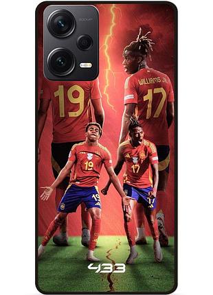 Силіконовий чохол бампер для xiaomi redmi note 12 pro 5g з малюнком ламин ямаль lamine yamal williams