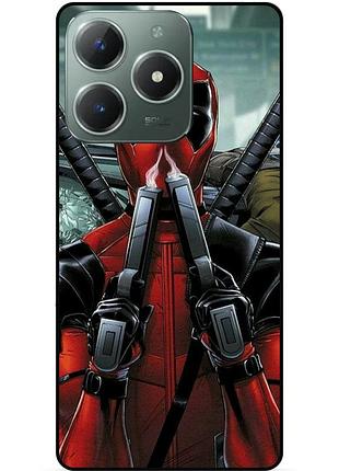 Силіконовий бампер чохол для tecno spark 20c з малюнком deadpool дедпул