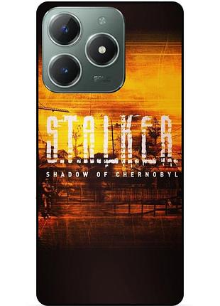 Чехол силиконовый бампер для tecno spark 20 pro с рисунком stalker сталкер