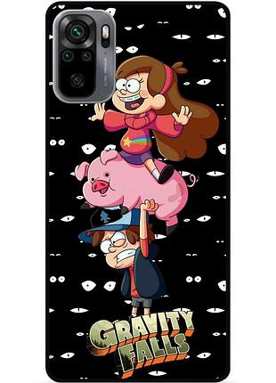 Силиконовый бампер чехол для xiaomi redmi note 10s с картинкой gravity falls гравити фолз