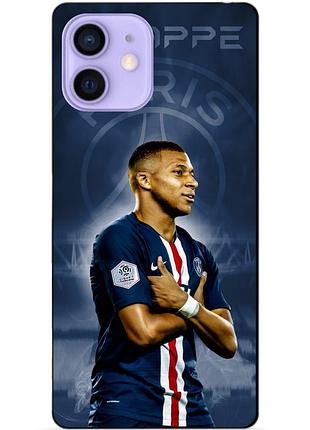 Силіконовий бампер чохол для iphone 12 mini з малюнком мбаппе псж mbappe