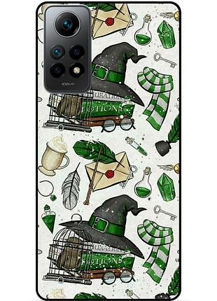 Силиконовый бампер чехол для xiaomi redmi note 11 pro с картинкой слизерин slytherin гарри поттер harry potter