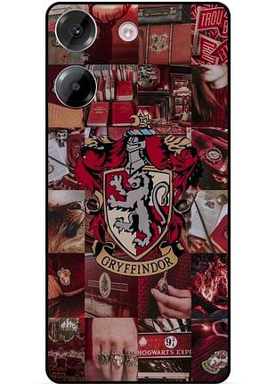 Силиконовый бампер чехол для tecno camon 20 pro с рисунком гриффиндор gryffindor гарри поттер harry potter