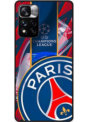Чехол силиконовый бампер для xiaomi redmi 10 с рисунком псж psg