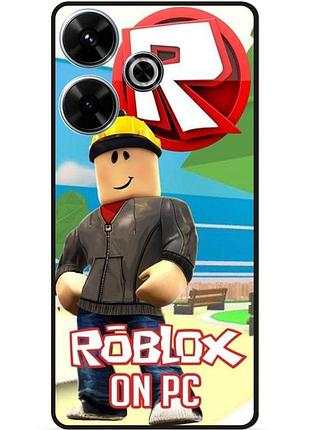 Силіконовий чохол бампер для infinix hot 30 (x6831) з картинкою роблокс roblox