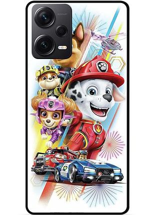 Силіконовий чохол бампер для xiaomi redmi note 12 5g з малюнком щенячий патруль