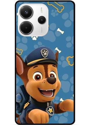 Чехол силиконовый для xiaomi redmi note 14 5g с рисунком щенячий патруль чейз