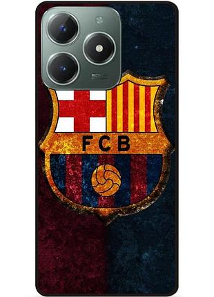 Чехол силиконовый бампер для tecno spark 20 pro с рисунком барселона barcelona