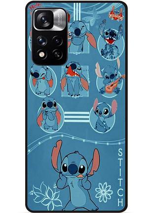 Силіконовий бампер чохол для xiaomi poco m4 pro 5g з картинкою стіч stitch