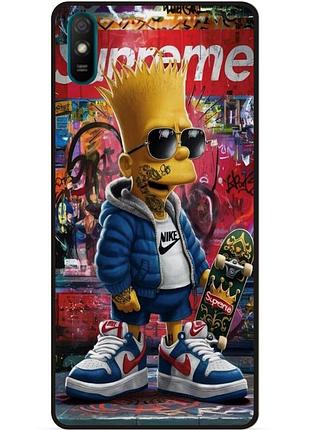 Силіконовий бампер чохол для zte blade a5 2019 з малюнком барт симпсон marvel simpsons