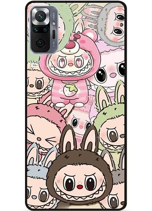 Силіконовий бампер чохол для xiaomi redmi note 10 pro з малюнком лабубу labubu