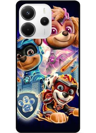 Силіконовий чохол бампер для xiaomi redmi note 14 5g з малюнком щенячий патруль